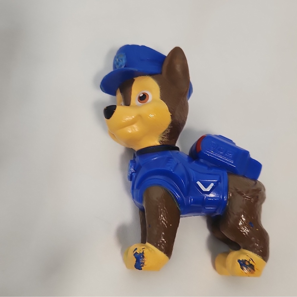 Paw Patrol Chase Action Figure Police‎ Dog Blue Uniform Fixed Leg Toy